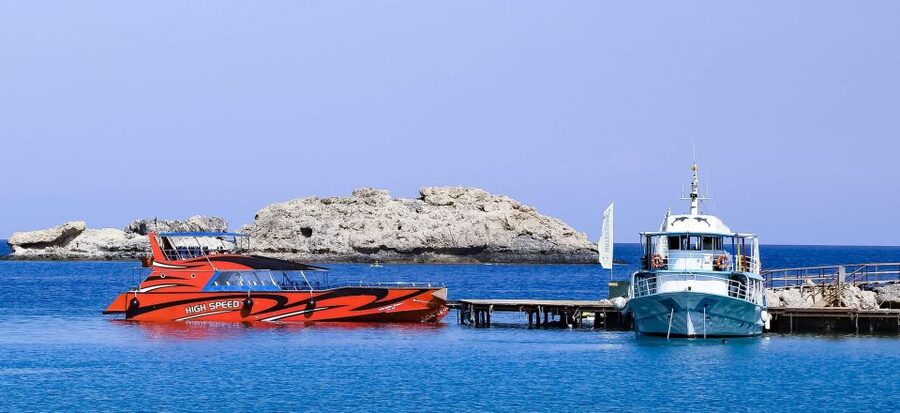 Rhodes: High Speed Boat Trip to Lindos - The Thursday plan with a Tsambika Bay swim
