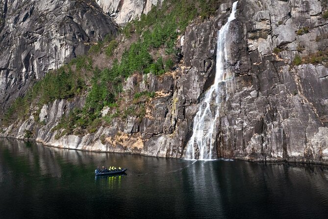 Rib adventure in the Lysefjord with boat house visit - Starting at Stavanger’s old boathouse