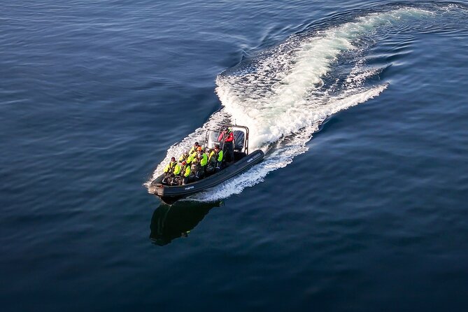 Rib adventure in the Lysefjord with boat house visit - Feeling the spray at Whisky Falls