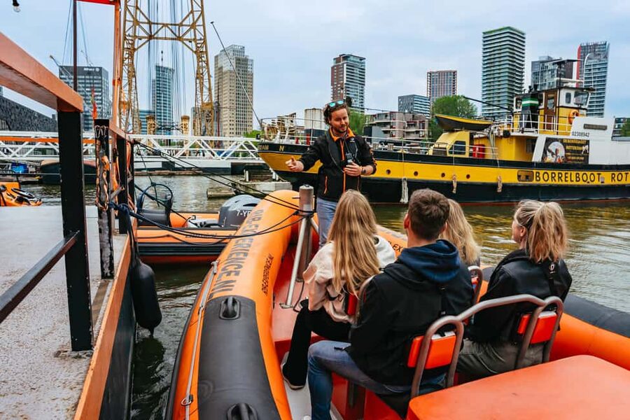 RIB Speedboat Sightseeing Cruise - Euromast, bridges, and Rotterdam’s changing skyline