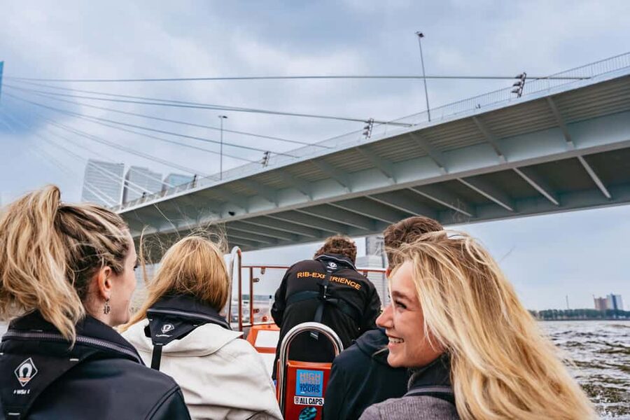 RIB Speedboat Sightseeing Cruise - Racing toward Schiedam