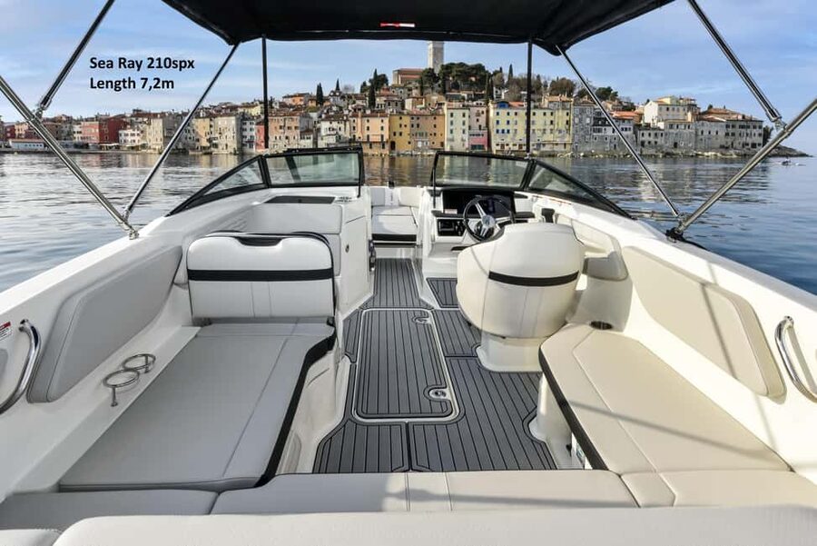 Rovinj: Rovinj Archipelago and South Coves Speedboat Tour - Two Sisters, the first proper swim