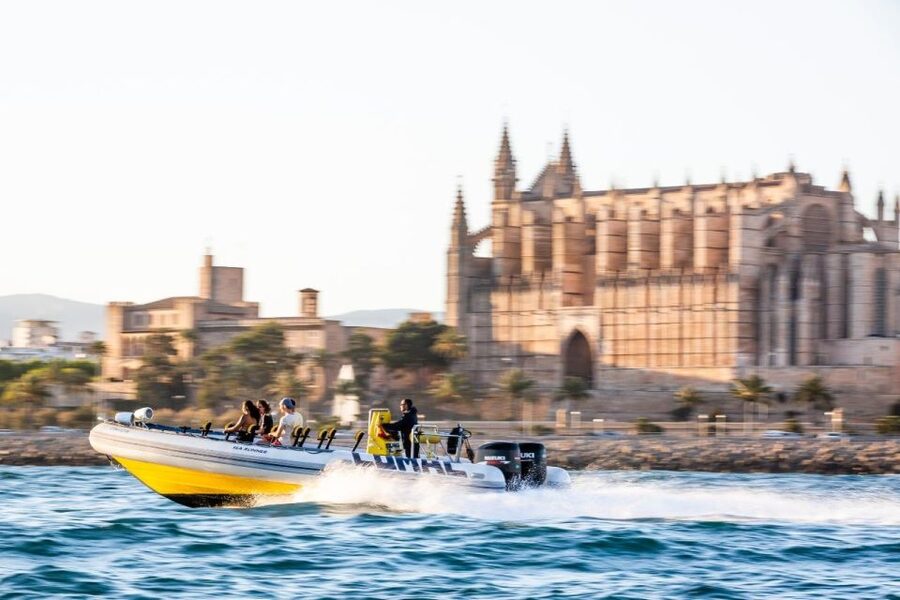 S'Arenal: Boat trip to Illetas with views of Palma - Palma Cathedral and the city’s grand waterfront