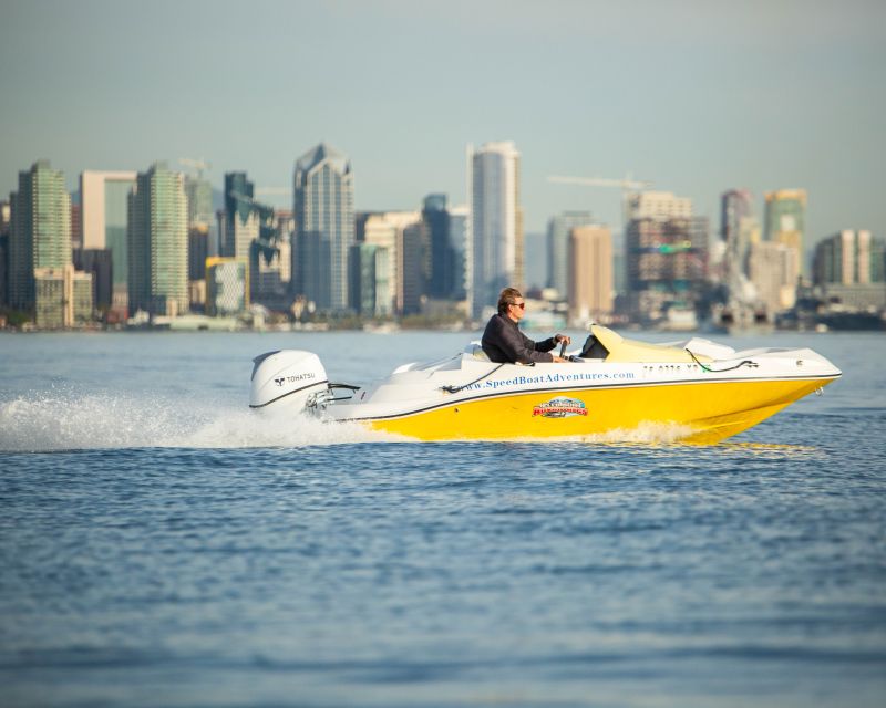 San Diego: Drive Your Own Speed Boat 2-Hour Tour - Key points to know before you book