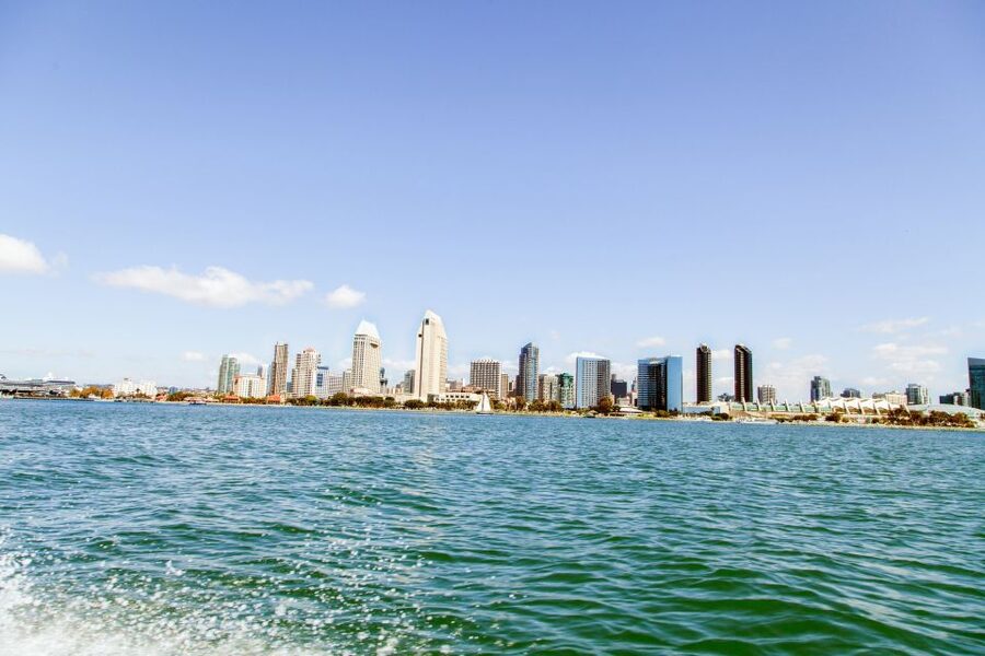 San Diego: Drive Your Own Speed Boat 2-Hour Tour - San Diego Harbor sights from a low seat