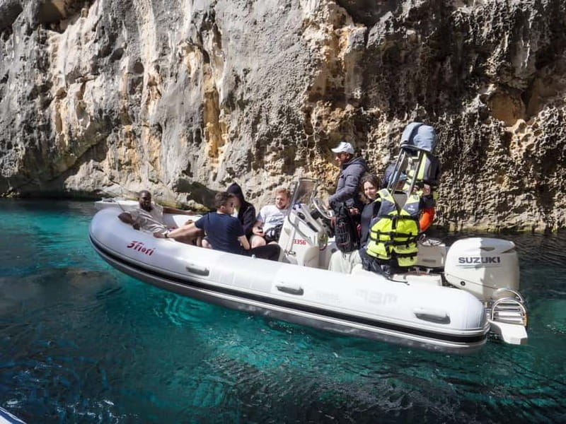 Secret Blue Cave & Grama Bay - Speed Boat Tour - Swimming inside the Blue Cave