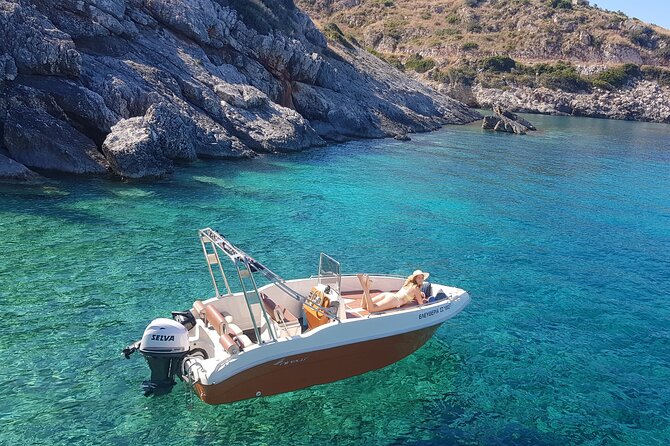 Shipwreck and Blue Caves - Private Speedboat Tour (up to 6 pax) - Leaving Alykes and heading north