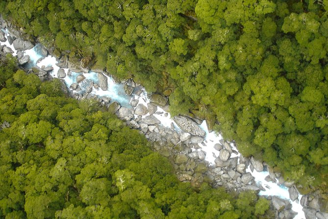 Siberia Experience:Fly-Hike-Jetboat:Wilderness Adventure:Wanaka - Descending to the Wilkin River