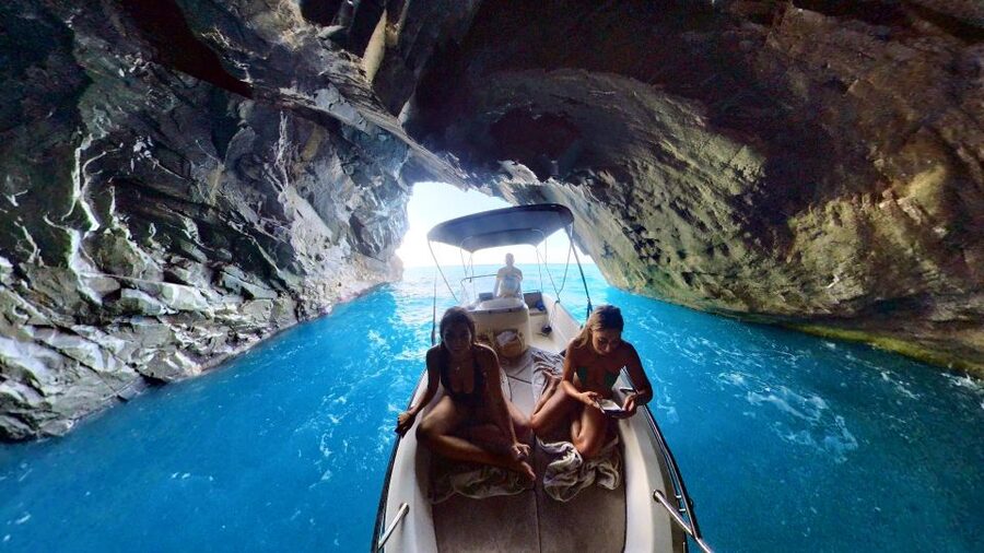 Skiathos: Private Lalaria Beach and Caves Speedboat Tour - A quieter cove for photos and free time