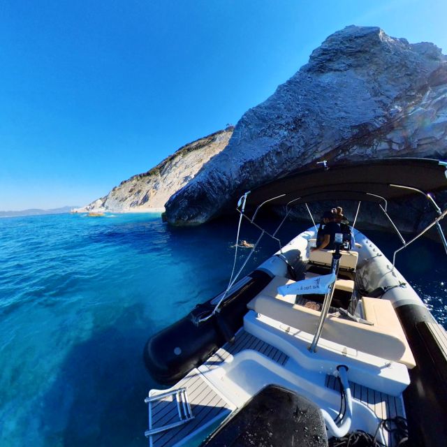 Skiathos: Private Lalaria Beach and Caves Speedboat Tour - Kastro Beach before returning to Skiathos