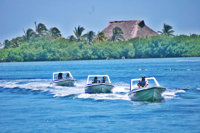 Speed Boat & Snorkel Tour with transportation ( only Cancun zone area) - The route to Angel Reef