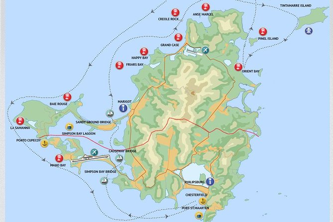 Speed Boat & Snorkeling Tour Pinel & Tintamarre Islands for CRUISE SHIP GUESTS - A coastal tour of both sides of St Maarten