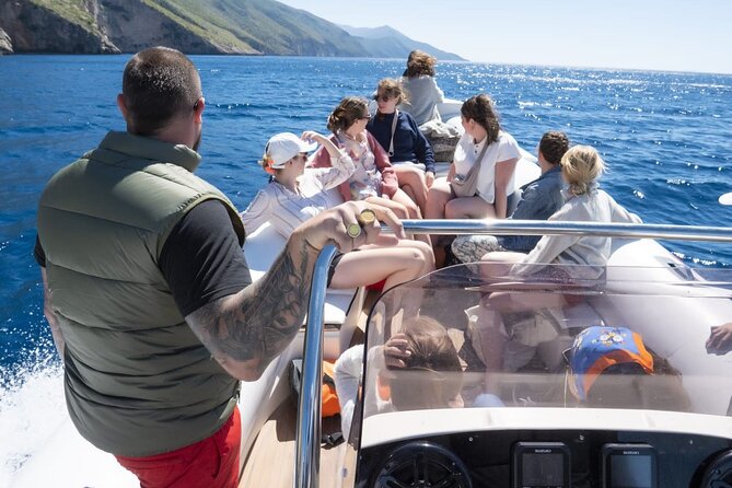 Speed Boat Tour to Vlore's Secret Blue Cave at Grama Bay - Bristani Bay, a quick look at Bears Bay