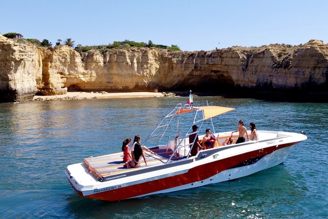 Speed Boat with Crew from Vilamoura - Picking a Swim, Lunch, or Watersport Stop