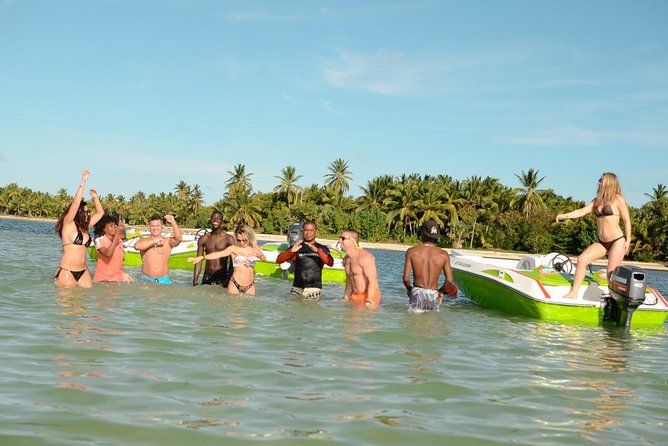 Speed Boats and Snorkeling in Punta Cana (Half Day) - Taking the wheel off Bavaro Beach
