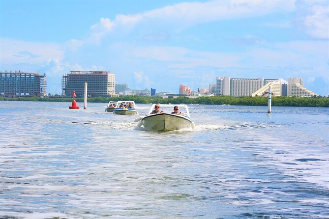 Speedboat Adventure and Snorkeling in Cancun - Returning through the lagoon