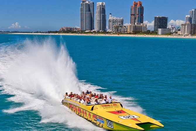 Speedboat Sightseeing Adventure of Miami - Fisher Island and South Point Park