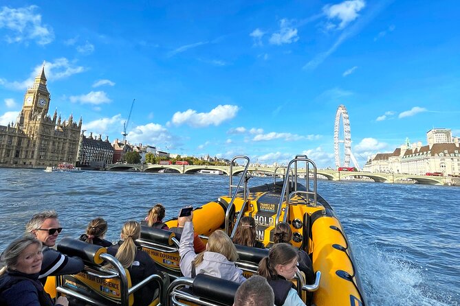 Speedboat Sightseeing: Embankment OR Westminster Pier -45 Minutes - Tower Bridge marks the change of pace