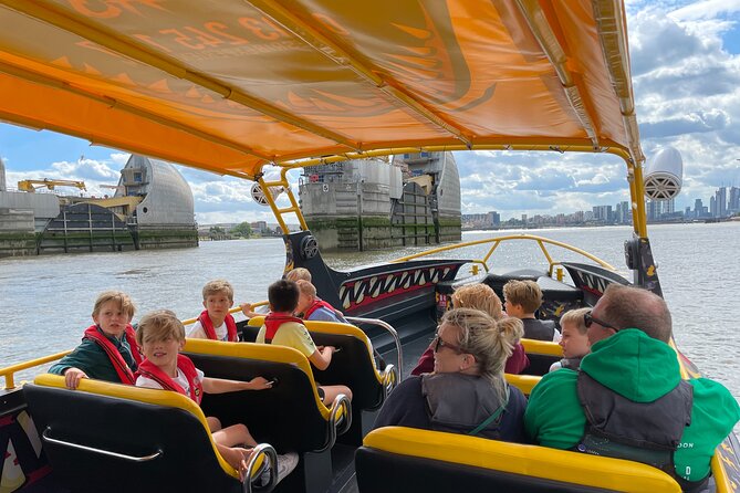 Speedboat 'THE THAMES BEAST' from Tower Millennium Pier - 40 mins - The O2 and the Thames Barrier