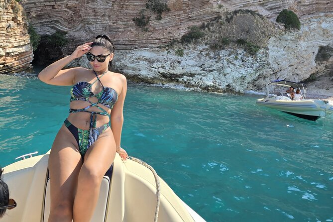 Speedboat Tour Swimming Snorkeling in Pigeon Cave Mirror Beach - The Five Islands of Ksamil are the main choice