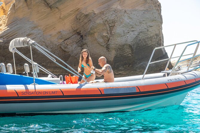 Speedboat tour to Es Vedra & Atlantis Ibiza - Cala d’Hort and the first view of Es Vedrà