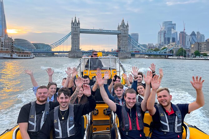 Speedboat 'Tower RIB Blast' from Tower Millennium Pier - 20 minutes - When the boat opens up toward Canary Wharf