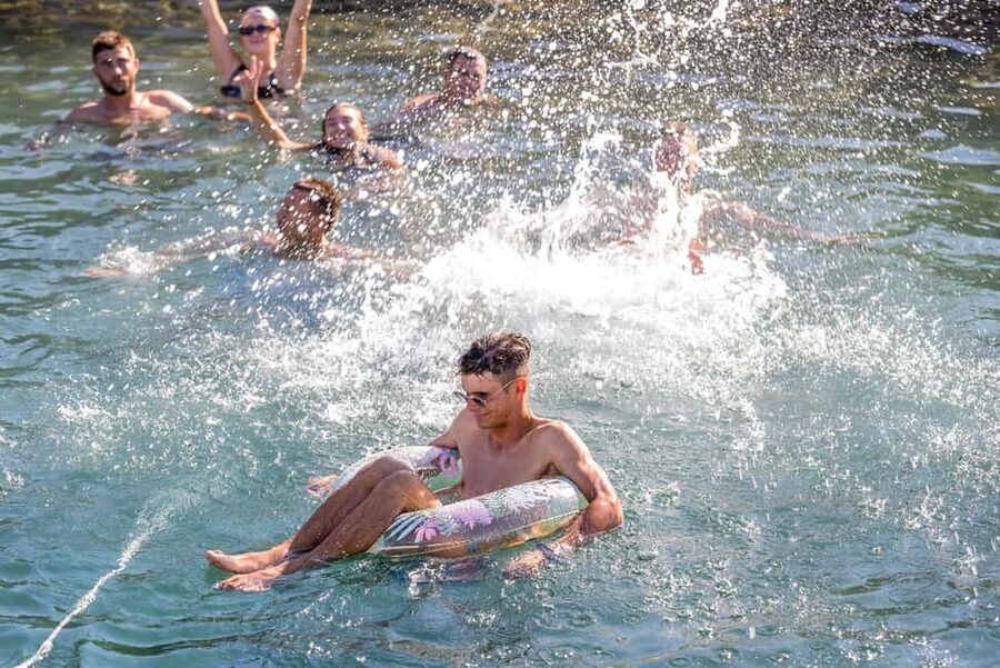 Split: Blue Cave, Vis and Hvar Small Group Speedboat Tour - Budikovac brings the best swim of the day