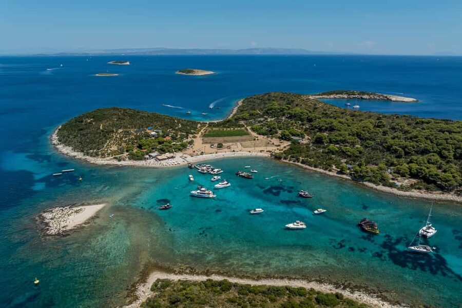 Split: Blue Cave, Vis and Hvar Small Group Speedboat Tour - The Pakleni Islands are a scenic preview