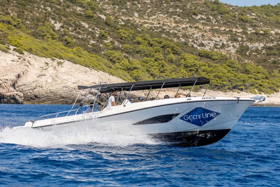 Split: Blue Cave, Vis and Hvar Small Group Speedboat Tour - The speedboat is both transport and attraction