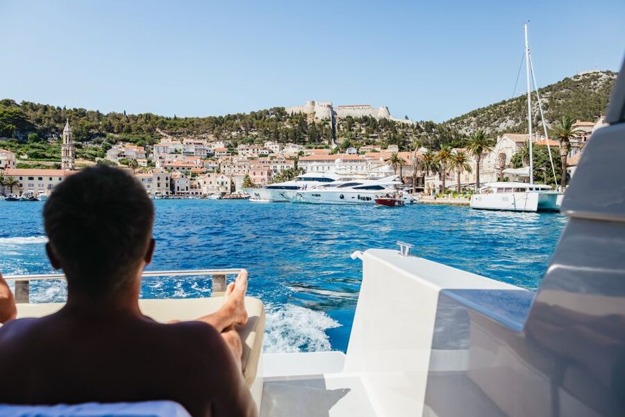 Split: Blue Cave, Vis & Hvar Full-Day Trip by Speedboat - Inside the Blue Cave on Biševo