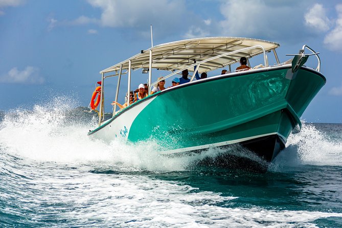 St Maarten Motorboat Cruise: Long Bay, Creole Rock and Tintamarre Island - Creole Rock: the main snorkeling stop
