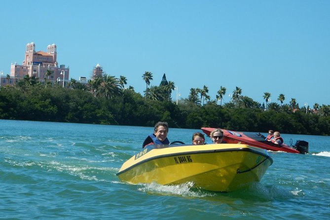 St Petersburg Speed Boat Adventure - Following the guide across Tampa Bay