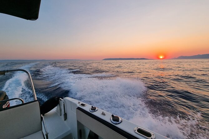 Sunset Speedboat Tour in Makarska with swim stop on island Brač - The west-side approach to Makarska