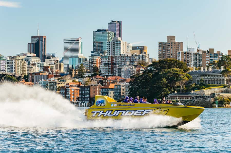 Sydney Harbour: Thunder Thrill Jet Boat Ride - From gentle turns to full-throttle spins