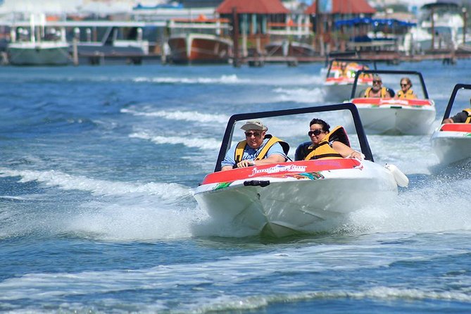 The Best Speedboat Tour In Cancun through Nichupte Lagoon, Snorkel included. - Reaching Punta Nizuc after 45 minutes