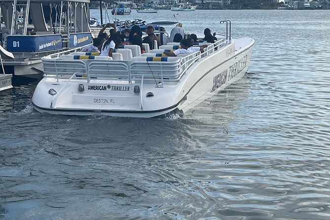 Thriller Speedboat Dolphin Tours in Destin Florida - Price, booking timing, and weather rules