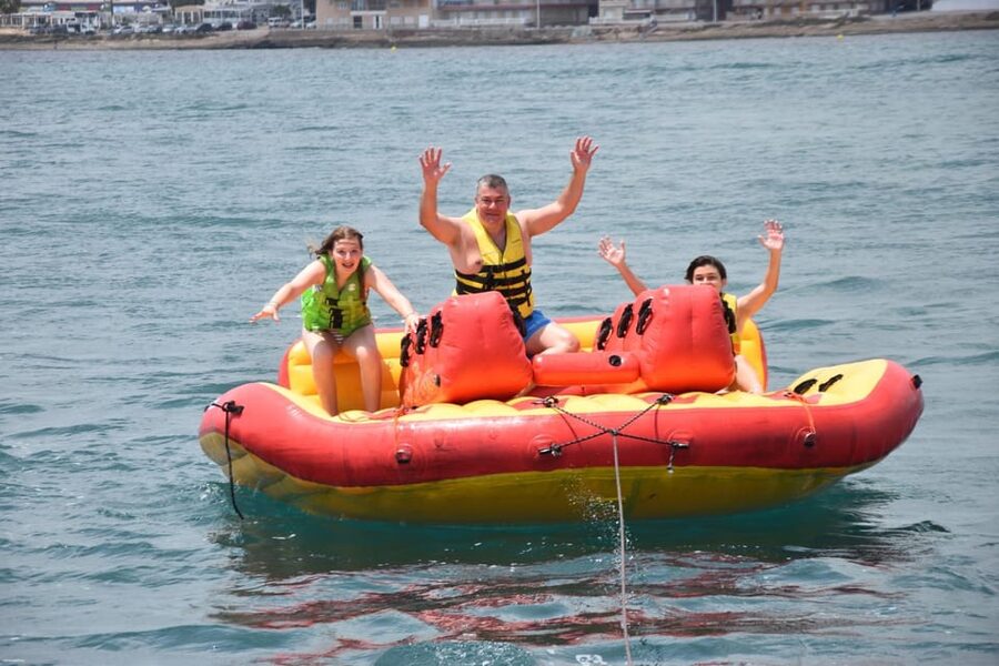 Torrevieja: Speedboat-Powered Inflatable Crazy Sofa Ride - Helpful details before you reserve
