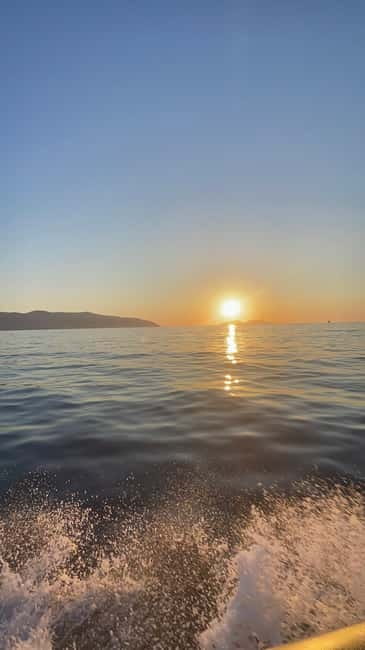 Vlore: Golden Hour Speedboat Sunset Experience - Marina Bay and the resort coast