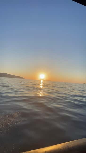 Vlore: Golden Hour Speedboat Sunset Experience - The Naval Academy beach and the return run