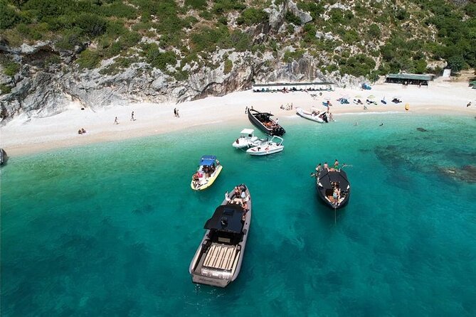 Vlore Private Boat Tour Blue Cave & Grama Bay Adventure - Haxhi Ali Cave sets the tone
