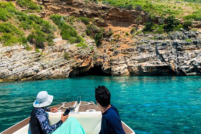 Vlore Private Boat Tour Blue Cave & Grama Bay Adventure - Church Cave ends the sightseeing route