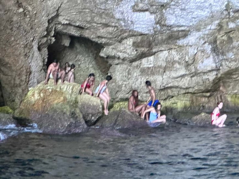 Vlore: Private Speedboat Tour to Haxhi Ali Cave - St. Koli Bay rewards the short walk