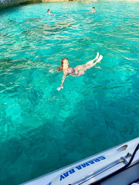Vlore: Secret Blue Gem Cave and Grama Bay Tour by Speed Boat - Grama Bay gets the longest visit