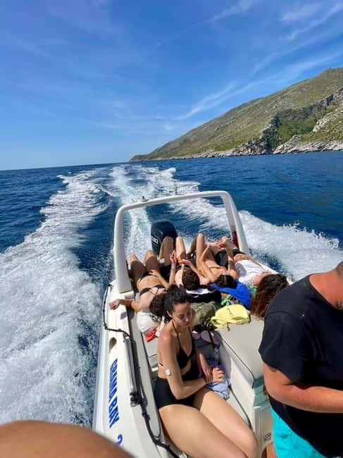 Vlore: Secret Blue Gem Cave and Grama Bay Tour by Speed Boat - Leaving Vlorë and reaching Haxhi Ali Cave