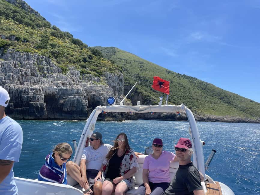 Vlore: Speedboat Adventure Sazan Island & Haxhi Ali Cave - What the speedboat ride is really like