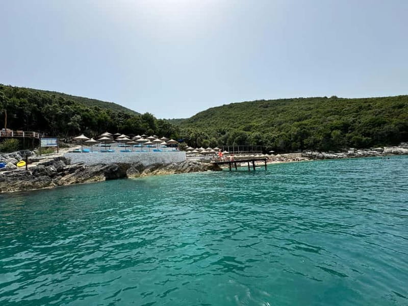 Vlore: Speedboat to Sazan Island, Haxhi Ali Cave & Karaburun - Sazan Island: old buildings, paths, and a beach