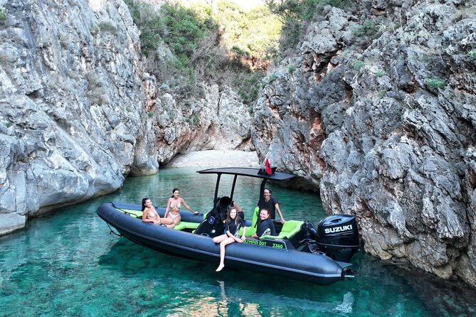 Vlore Speedboat Tour to Dafina Bay & Haxhi Ali Cave - Shën Vasil Bay rewards a short walk