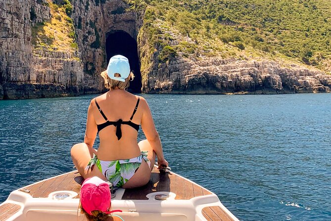 Vlore Speedboat Tour to Haxhi Ali Cave - St. Koli Bay requires a short walk