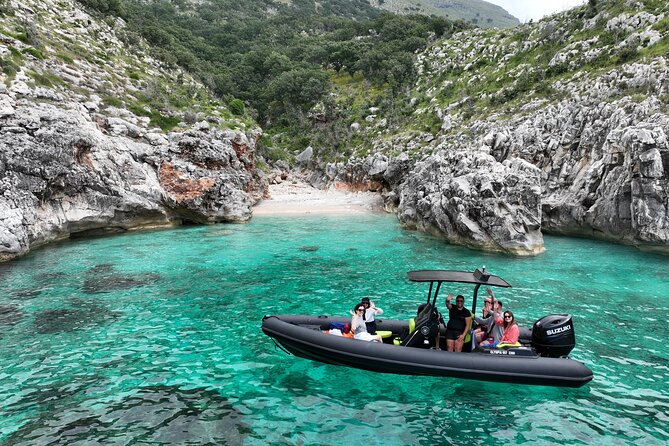 Vlore Speedboat Tour to Sazan Island & Haxhi Ali Cave - A walk to St. Koli Bay