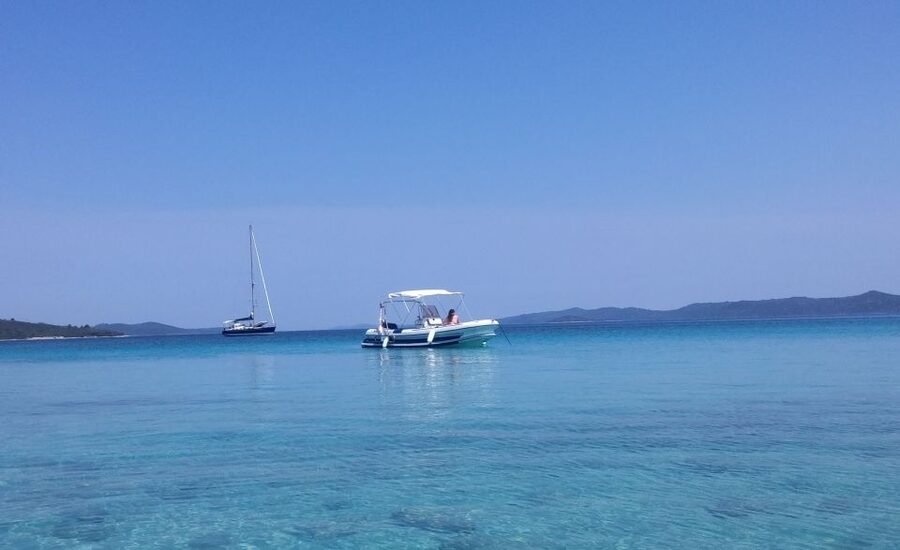 Zadar Islands: Private Hidden Treasures Speedboat Tour - The sandy side of Ugljan